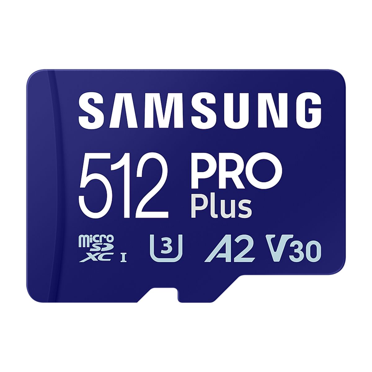 Samsung PRO Plus 512GB microSDXC Memory Card — official product render