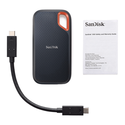 SanDisk Extreme Portable External SSD 500GB-4TB | PC PS5 Desktop iPhone Android — product photo