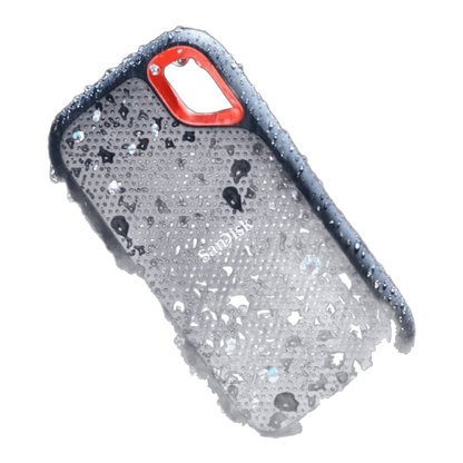 SanDisk Extreme Portable External SSD 500GB-4TB | PC PS5 Desktop iPhone Android — IP65 water/dust droplets; product prominent