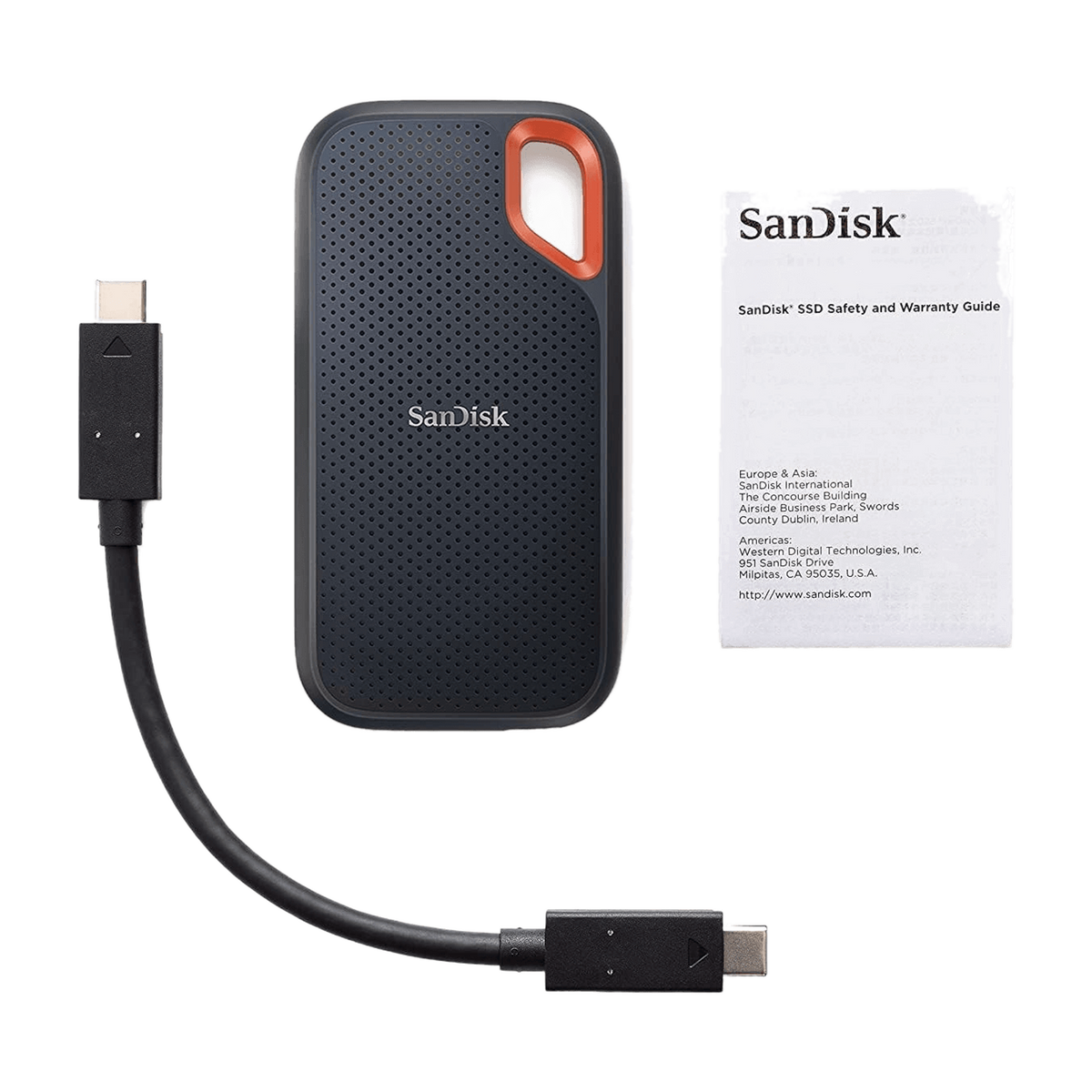 SanDisk Extreme Portable External SSD 500GB-4TB | PC Desktop iPhone Android — product photo