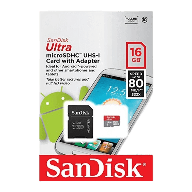 SanDisk Ultra 16GB microSDHC UHS-I
