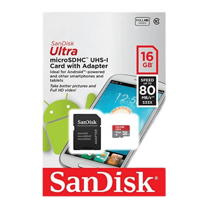 SanDisk Ultra 16GB microSDHC UHS-I
