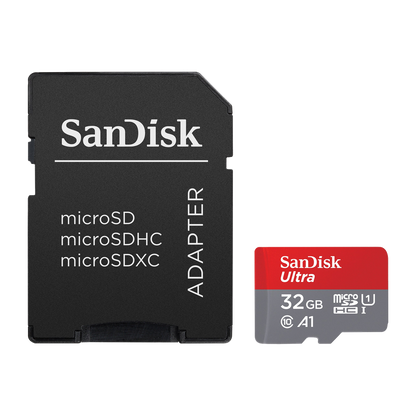 SanDisk Ultra 32GB microSDHC A1 UHS-I + Adapter