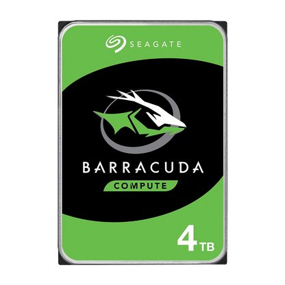 Seagate BarraCuda 4TB 3.5" 5400RPM SATA Internal Hard Drive — official product render