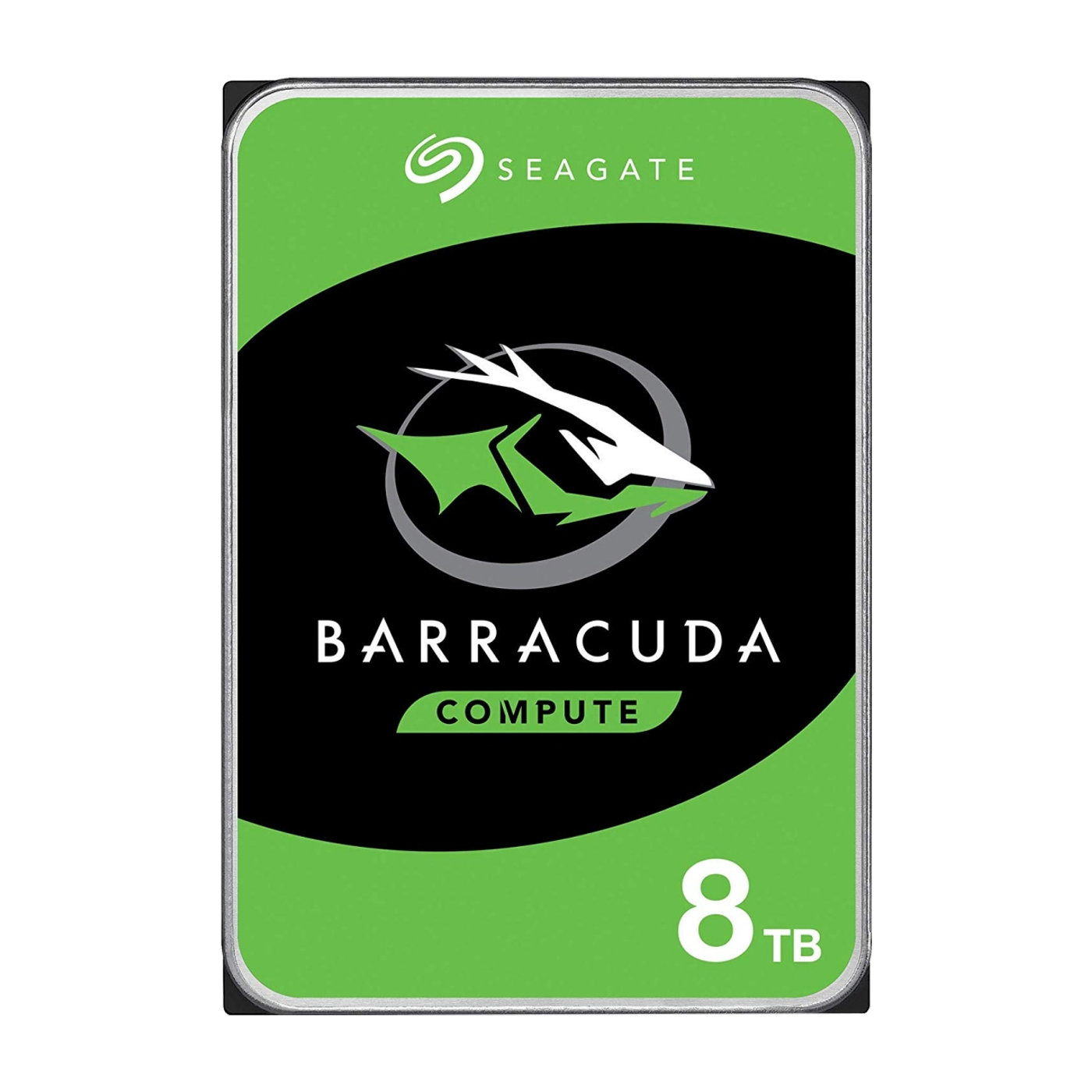 Seagate BarraCuda 8TB 3.5" 5400RPM SATA Internal Hard Drive — official product render