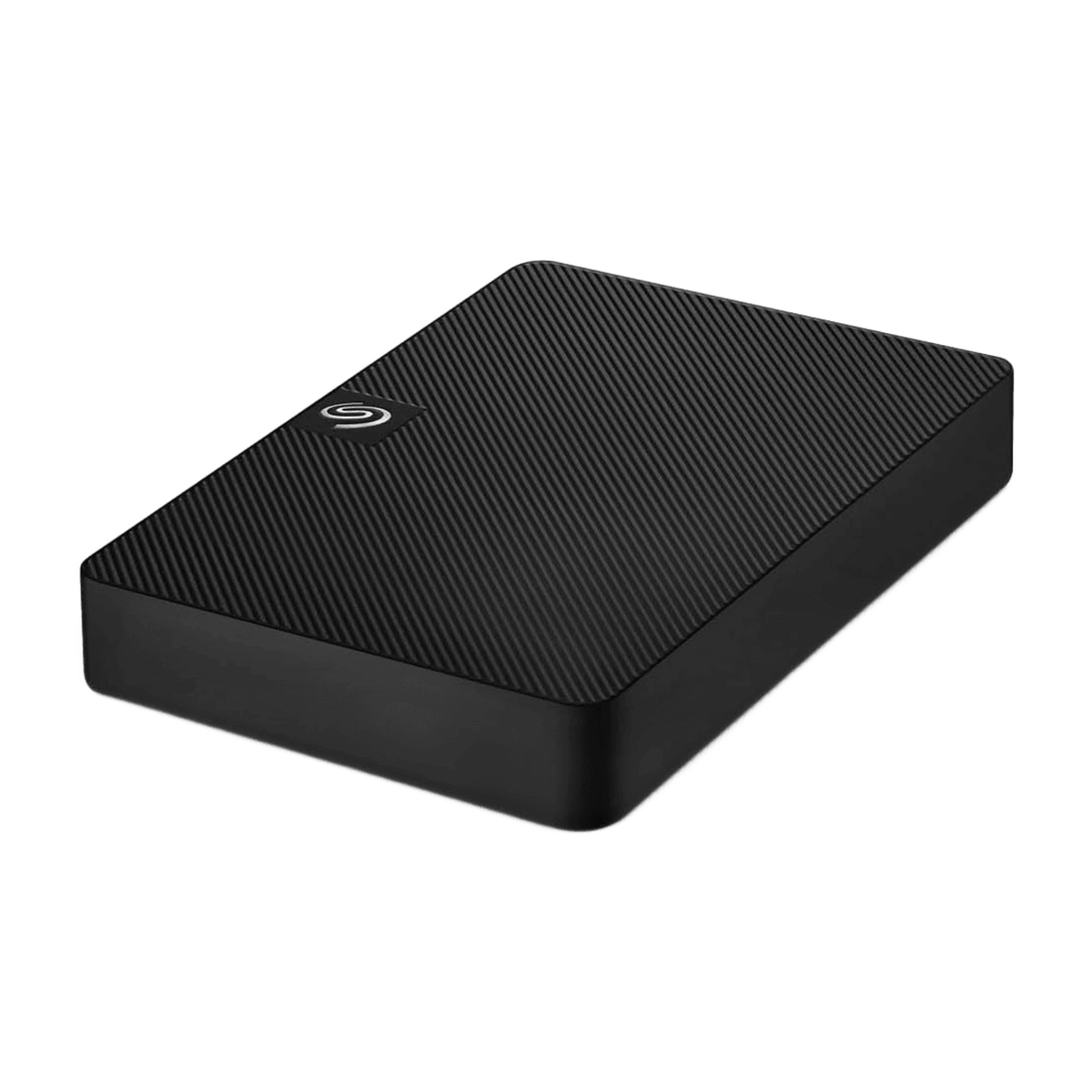 Seagate Expansion 5TB USB 3.0 Portable External Hard Drive — angled view lying flat