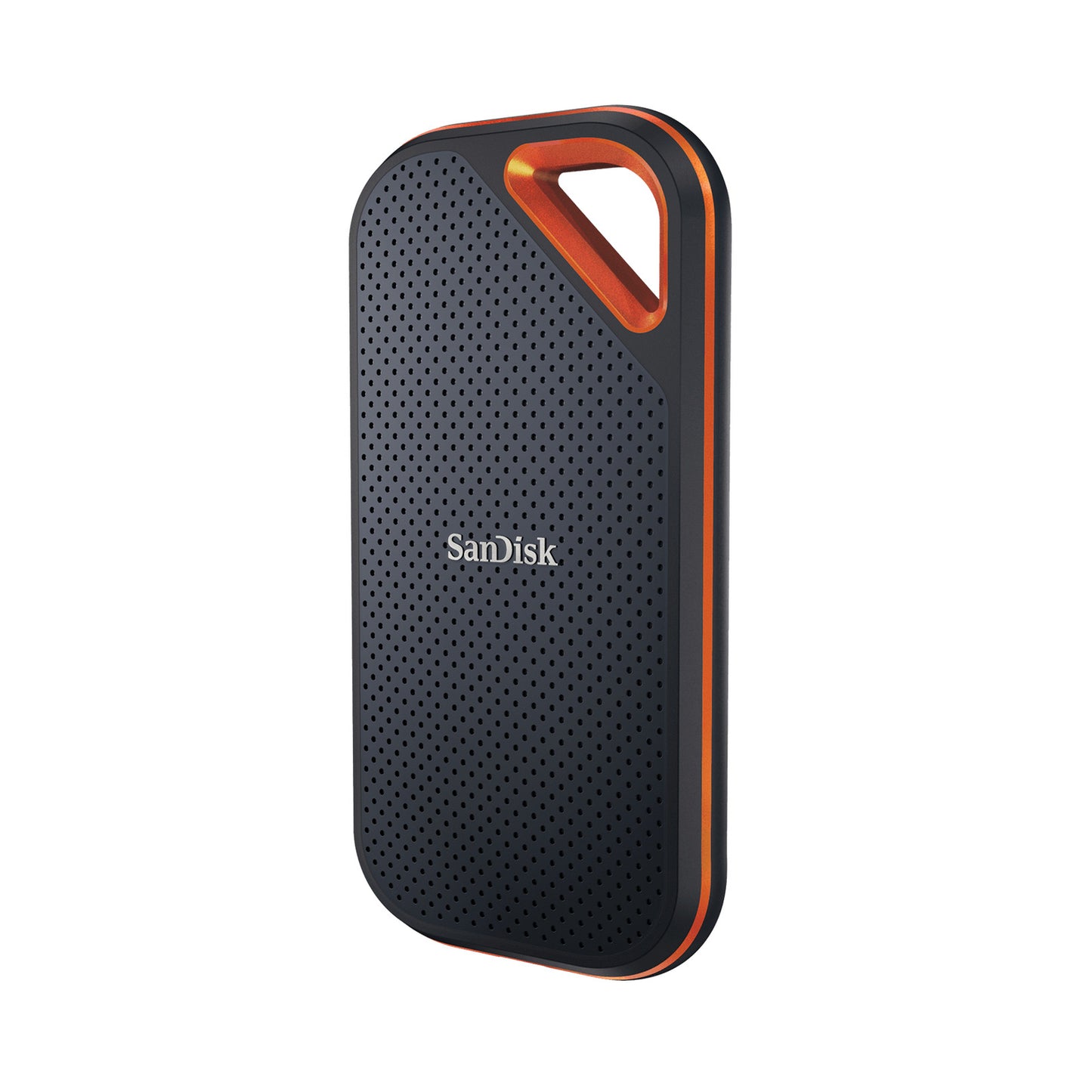 SanDisk Extreme PRO 2TB Portable SSD (USB 3.2 Gen 2x2, up to 2000MB/s) — angled right view