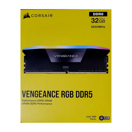 Corsair Vengeance RGB 32GB (2x16GB) DDR5-6000 — retail box front