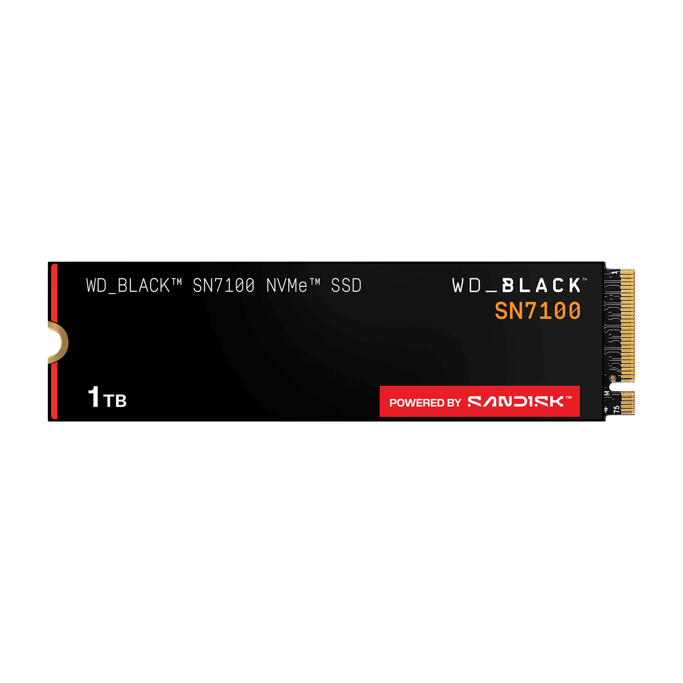 WD_BLACK SN7100 1TB NVMe SSD — official product render