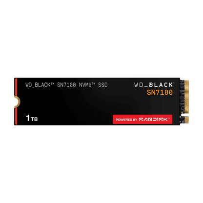 WD_BLACK SN7100 1TB NVMe SSD — official product render