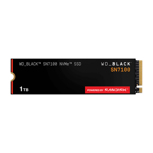WD_BLACK SN7100 1TB NVMe SSD — official product render
