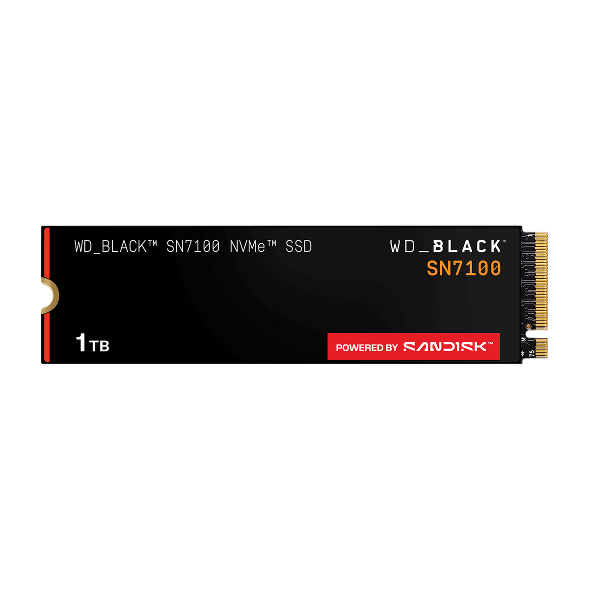 WD_BLACK SN7100 1TB NVMe SSD — official product render