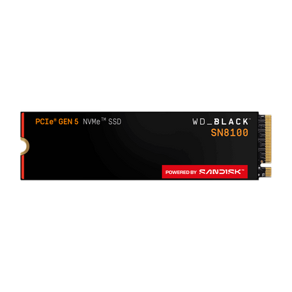 WD_BLACK SN8100 1TB NVMe SSD (PCIe Gen5) — official product render
