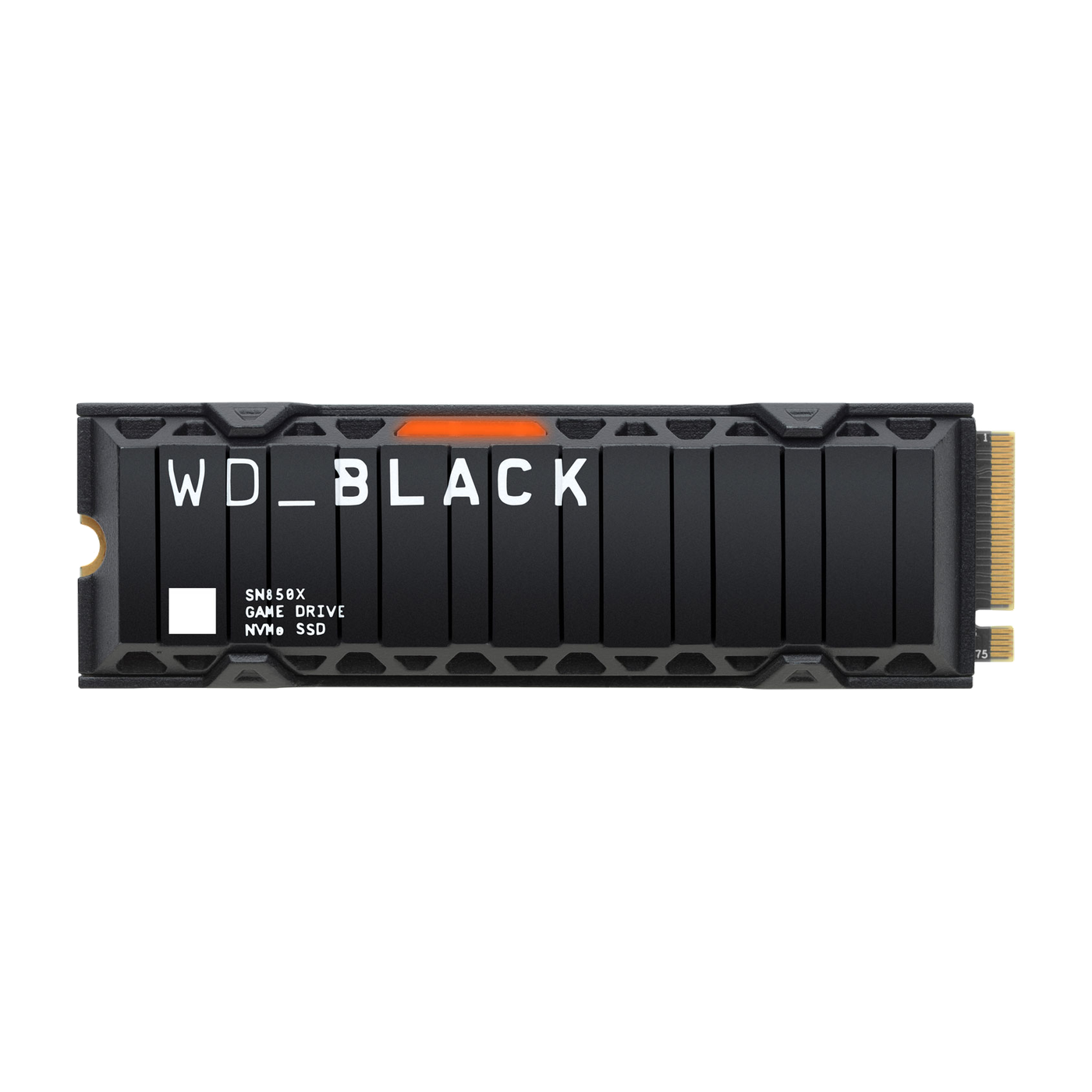 WD_BLACK SN850X 2TB NVMe SSD with Heatsink — official product render
