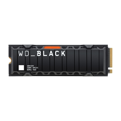 WD_BLACK SN850X 2TB NVMe SSD with Heatsink — official product render
