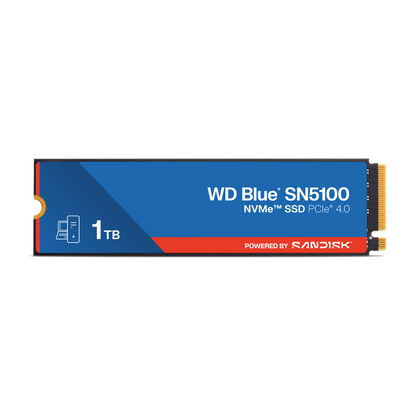 WD Blue SN5100 1TB NVMe SSD — official product render