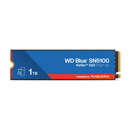 WD Blue SN5100 1TB NVMe SSD — official product render